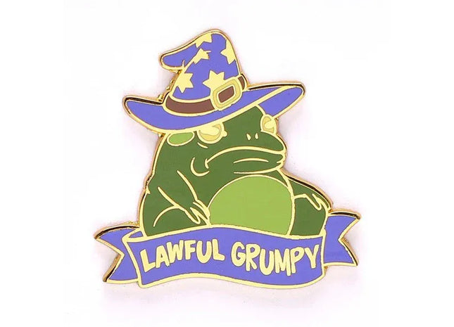 Gamers Guild AZ HYMGHO HYPN056: Alternative Alignments Enamel Pin - Lawful Grumpy Toad HYMGHO
