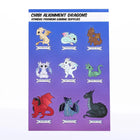 Gamers Guild AZ HYMGHO Quest's Reward Fine Art Sticker Sheet - Chibi Alignment Dragons HYMGHO
