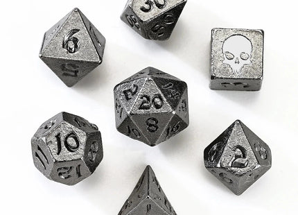 Gamers Guild AZ HYMGHO Unseelie Mini Metal RPG Dice Set - Gunmetal HYMGHO