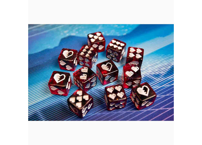 Gamers Guild AZ INFINITE BLACK LLC One-Up Dice: Heart Pip D6 (Pre-Order) GTS