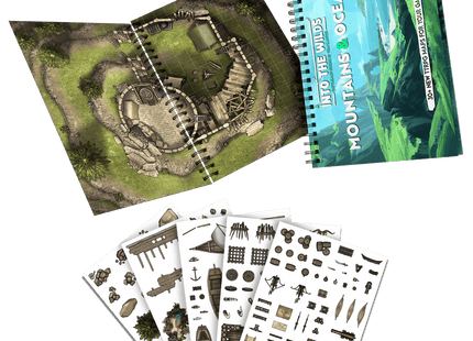 Gamers Guild AZ Into The WIlds Into the Wilds Battlemap Books - Mountains & Oceans Quartermaster Direct
