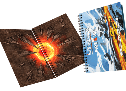 Gamers Guild AZ Into The WIlds Into the Wilds Extraplanar Battlemap Books - Fire & Ice (Pre-Order) Quartermaster Direct
