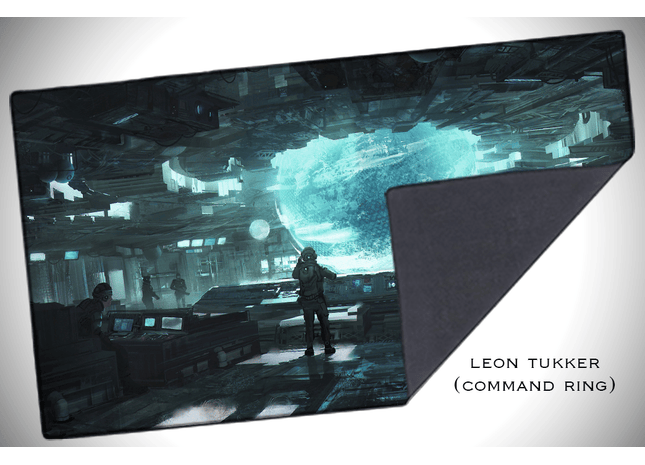 Gamers Guild AZ Ixion Gameworks Sovereign: Fall of Wormwood - Leon Tukker (Command Ring) Playmat Kickstarter