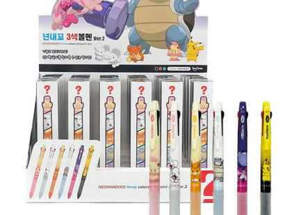 Gamers Guild AZ K-Wonderland Pokemon 3 Color Ballpoint Pen Blind Box Faire