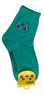 Gamers Guild AZ K-Wonderland Pokemon Bulbasaur Silky Cotton Women Socks (Pre-Order) Faire