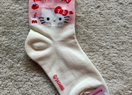 Gamers Guild AZ K-Wonderland Sanrio Hello Kitty Happy Cotton Crew Ankle Socks (Pre-Order) Faire