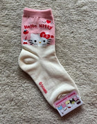 Gamers Guild AZ K-Wonderland Sanrio Hello Kitty Happy Cotton Crew Ankle Socks (Pre-Order) Faire