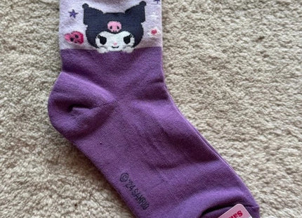 Gamers Guild AZ K-Wonderland Sanrio Kuromi Happy Cotton Crew Ankle Socks (Pre-Order) Faire