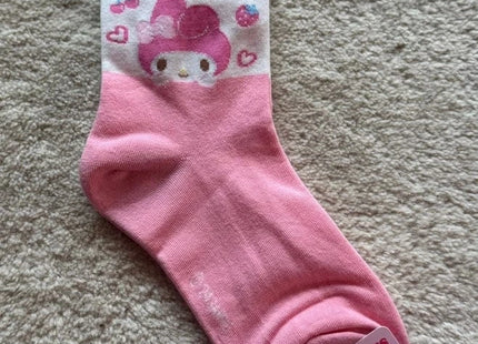 Gamers Guild AZ K-Wonderland Sanrio My Meoldy Happy Cotton Crew Ankle Socks (Pre-Order) Faire