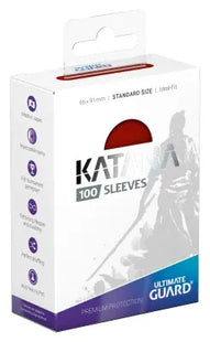 Gamers Guild AZ Katana Katana Sleeve Red (100ct) Standard Size Discontinue