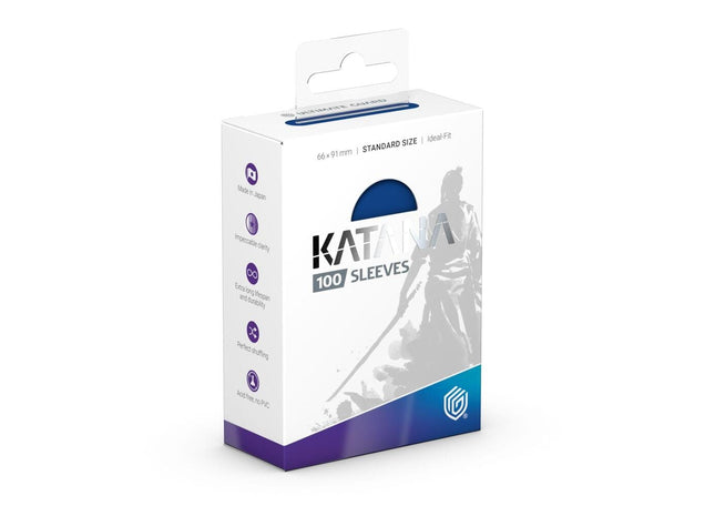 Gamers Guild AZ Katana Katana Sleeves: Blue (100ct) Standard Size GTS