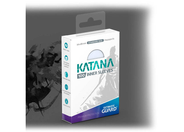 Gamers Guild AZ Katana Katana Sleeves: Transparent Inner Sleeves (100ct) GTS