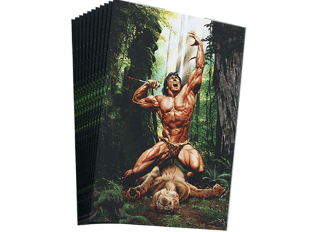 Gamers Guild AZ Lazarus Rising Games Overpower TCG: Edgar Rice Burroughs and the World Legends: Titan Shield Sleeves: Tarzan (100ct) (Pre-Order) GTS