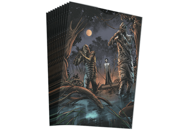 Gamers Guild AZ Lazarus Rising Games Overpower TCG: Edgar Rice Burroughs and the World Legends: Titan Shield Sleeves: The Mummy/Bridge of Frankenstein (100ct) (Pre-Order) GTS