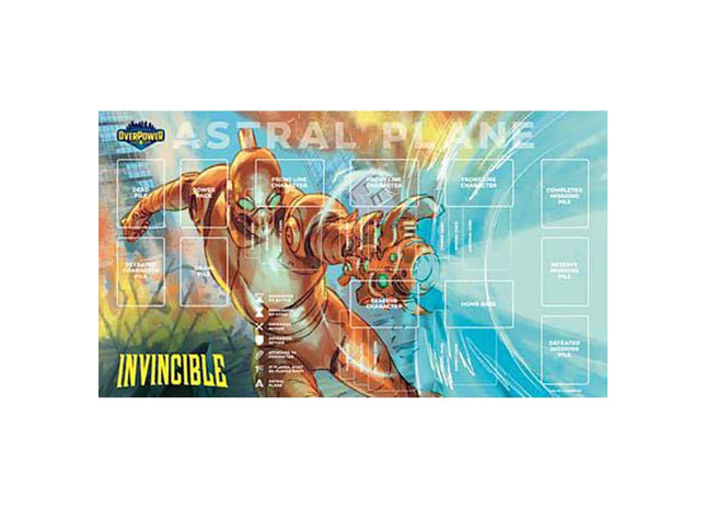 Gamers Guild AZ Lazarus Rising Games Overpower TCG: Skybound - Invincible: Robot Learn-To-Play Playmat (Pre-Order) GTS