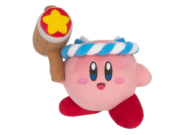 Gamers Guild AZ Little Buddy Kirby's Adventure: Kirby Hammer Plush, 5" JBK International
