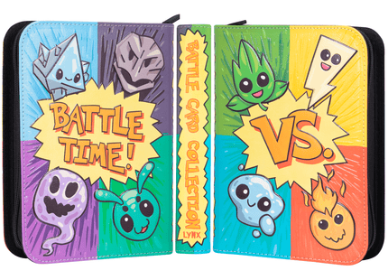 Gamers Guild AZ Lynx Accessories TCG Faux-Leather Battle Time Trading Card Binder - Small Version (Pre-Order) Quartermaster Direct