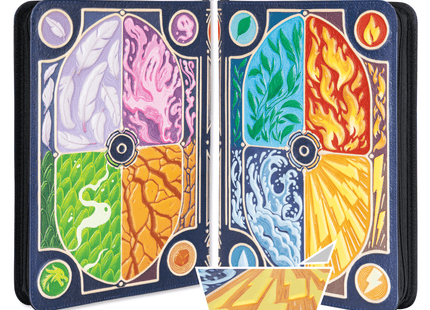 Gamers Guild AZ Lynx Accessories TCG Faux-Leather Elemental Trading Card Binder (Pre-Order) Quartermaster Direct