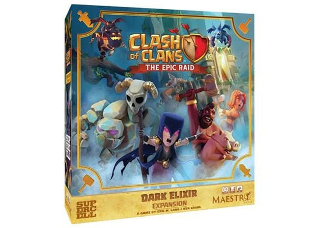 Gamers Guild AZ Maestro Media Clash of Clans: The Epic Raid: Dark Elixir Expansion (Pre-Order) Asmodee