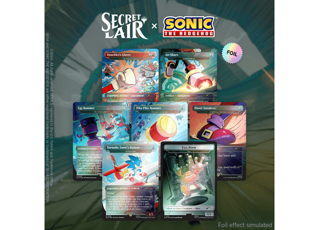 Gamers Guild AZ Magic: The Gathering Magic the Gathering | Secret Lair Drop: Sonic the Hedgehog Superdrop: Turbo Gear (Foil) Magic: The Gathering
