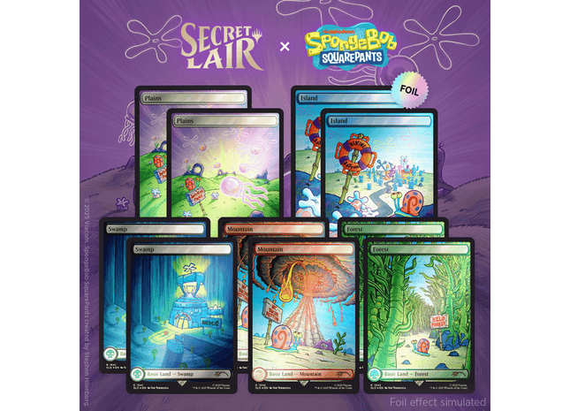 Gamers Guild AZ Magic: The Gathering Magic the Gathering | Secret Lair Drop: SpongeBob SquarePants: Lands Under the Sea (Foil) Magic: The Gathering