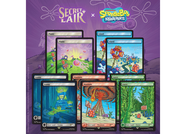 Gamers Guild AZ Magic: The Gathering Magic the Gathering | Secret Lair Drop: SpongeBob SquarePants: Lands Under the Sea (Non-foil) Magic: The Gathering