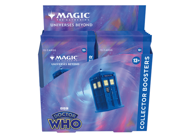 Gamers Guild AZ Magic: The Gathering Magic The Gathering: Universes Beyond: Doctor Who - Collector Booster Box (Pre-Order) Magic: The Gathering