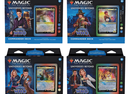 Gamers Guild AZ Magic: The Gathering Magic: The Gathering: Universes Beyond: Doctor Who Commander Deck Display Magic: The Gathering