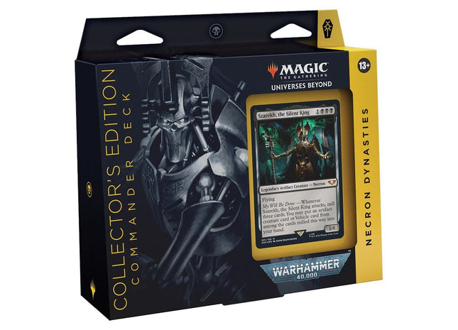 Gamers Guild AZ Magic: The Gathering Magic: the Gathering: Universes Beyond Warhammer 40,000 - Necron Dynasties Commander Deck (Collector's Edition) Old Magic