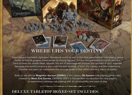 Gamers Guild AZ Magnetic Press Play Carbon Grey RPG Deluxe Boxed Set (Pre-Order) Quartermaster Direct