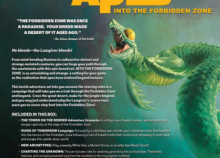 Gamers Guild AZ Magnetic Press Play Planet of the Apes RPG: Into the Forbidden Zone Box Set (Pre-Order) Quartermaster Direct