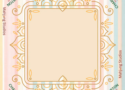Gamers Guild AZ Mahjong Studios Mahjong Mat 33 X 33 - Pastel Luxe Faire