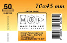 Gamers Guild AZ Make Them Last TMDW 70x45 mm 50pcs Thick Board Games & Card Sleeves Make Them Last