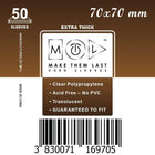 Gamers Guild AZ Make Them Last TS70 70x70 mm 50pcs Thick Board Games & Card Sleeves Make Them Last
