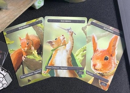 Gamers Guild AZ ManaCats Caverns & Calicos: Squirrel and Food Token Set for Magic: The Gathering Caverns & Calicos