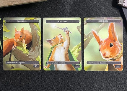Gamers Guild AZ ManaCats Caverns & Calicos: Squirrel and Food Token Set for Magic: The Gathering Caverns & Calicos