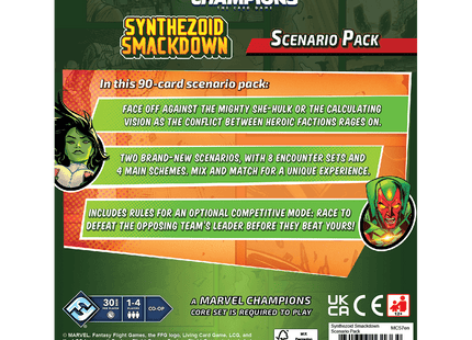 Gamers Guild AZ Marvel Champions Marvel Champions LCG: Synthezoid Smackdown Scenario Pack (Pre-Order) Asmodee
