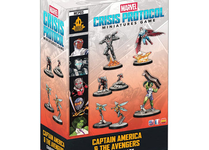 Gamers Guild AZ Marvel Crisis Protocol Marvel: Crisis Protocol - Captain America & The Avengers Character Pack (Pre-Order) Asmodee