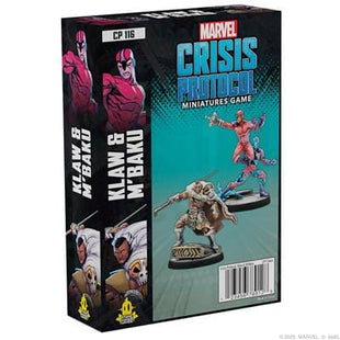 Gamers Guild AZ Marvel Crisis Protocol Marvel Crisis Protocol - Klaw & M'Baku (Pre-Order) Asmodee