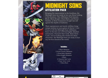 Gamers Guild AZ Marvel Crisis Protocol Marvel: Crisis Protocol - Midnight Sons Affiliation Pack (Pre-Order) Asmodee