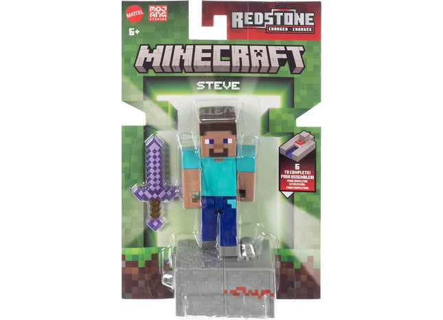 Gamers Guild AZ Mattel Minecraft: Redstone Charged Action Figure - Steve Discontinue