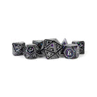 Gamers Guild AZ Metallic Dice Games 7-Die Set 16mm: Framed Void Metallic Dice Games