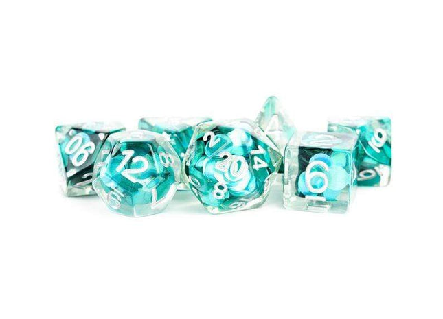 Gamers Guild AZ Metallic Dice Games 7-Die Set 16mm: Mermaid Scales Metallic Dice Games