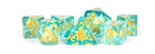 Gamers Guild AZ Metallic Dice Games 7-Die Set 16mm: Turtle Metallic Dice Games