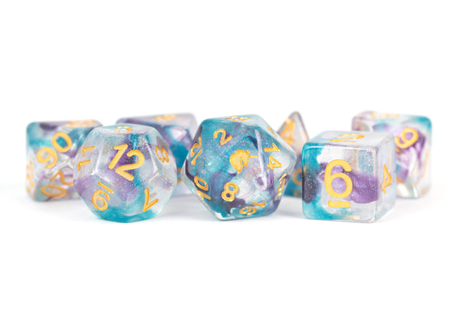 Gamers Guild AZ Metallic Dice Games 7-Die Set 16mm: Unicorn - Fancy Fae Metallic Dice Games