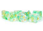 Gamers Guild AZ Metallic Dice Games 7-Die Set 16mm: Unicorn - Icy Everglades Metallic Dice Games