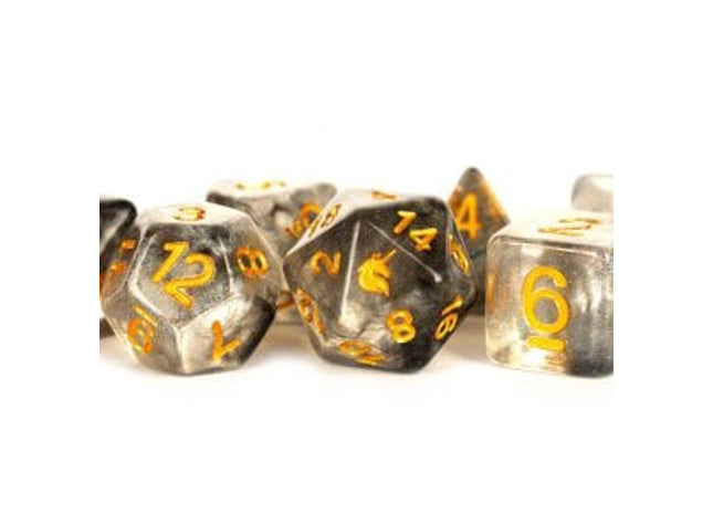 Gamers Guild AZ Metallic Dice Games 7-Die Set 16mm: Unicorn - Rogue Rage Metallic Dice Games