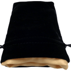 Gamers Guild AZ Metallic Dice Games MDG Small Black Velvet Dice Bag with Gold Satin - 4