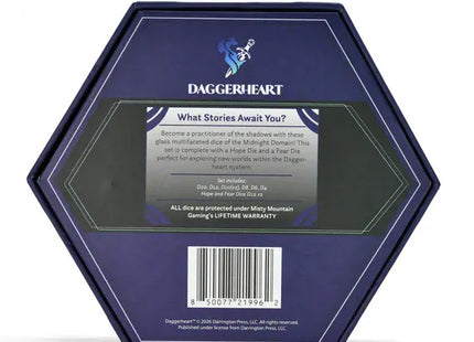 Gamers Guild AZ Misty Mountain Gaming Daggerheart Dice Set: Midnight Domain (Pre-Order) Quartermaster Direct