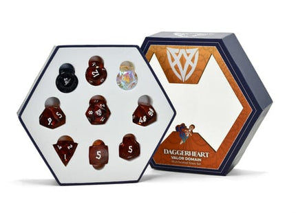 Gamers Guild AZ Misty Mountain Gaming Daggerheart Dice Set: Valor Domain (Pre-Order) Quartermaster Direct